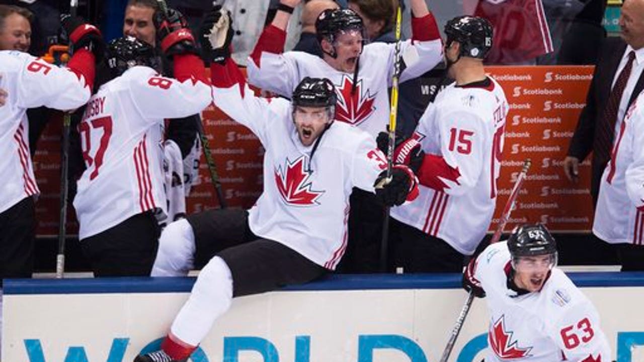 Canada wins World Cup, rallying to beat Europe 2-1
